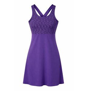 SMARTWOOL Willow Lake Purple Summer Dress Wool Lightweight Purple Women's Medium